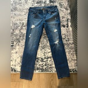 American Eagle Outfitters Ripped Blue Women's Jeggings